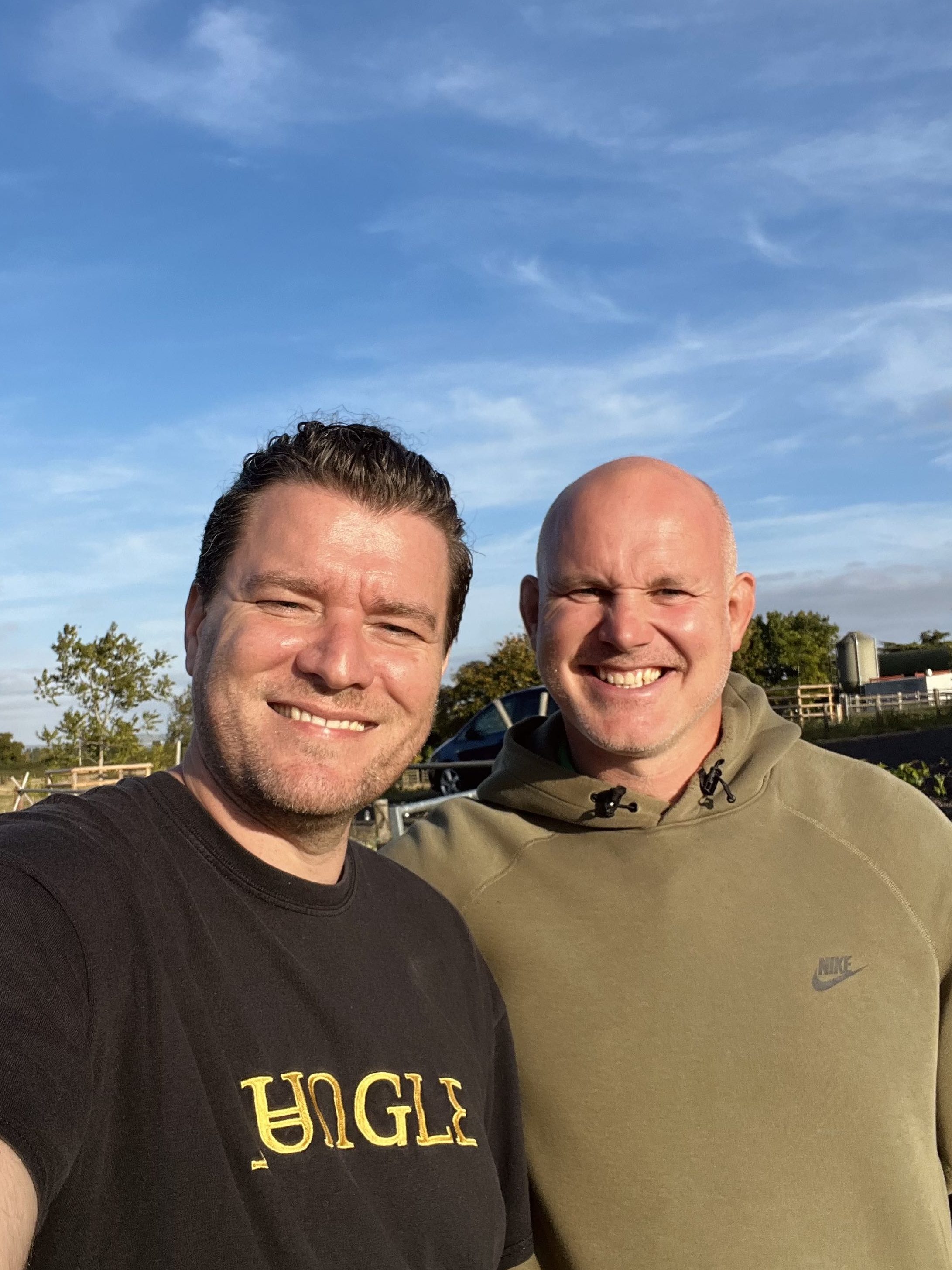 Farmer Eddie and Sound Practitioner Craig - wellbeing collaborations on the famr